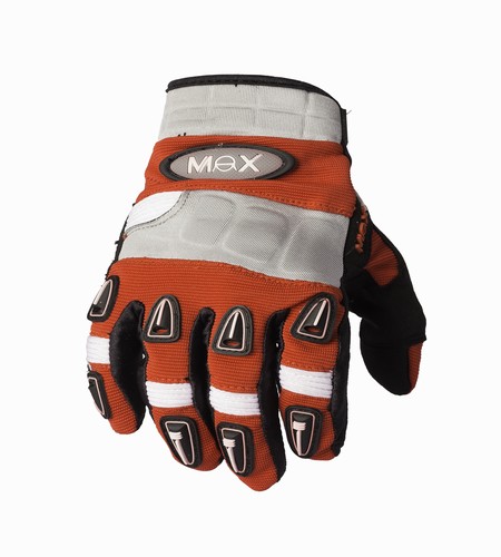 GUANTES MOTOCROSS MAX VMX20 (ROJO) L/PREMIUM TALLE L [MVMX20R/L]